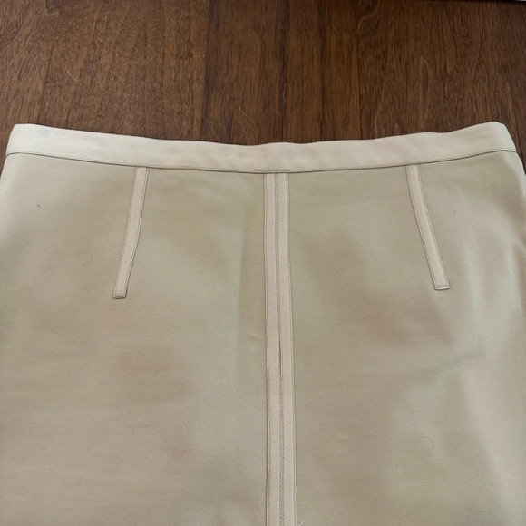 Club Monaco High-Waisted Beige Skirt Sz 6 - Picture 3 of 5